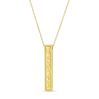 USC Trojans Gold Plated Vertical Bar Necklace
